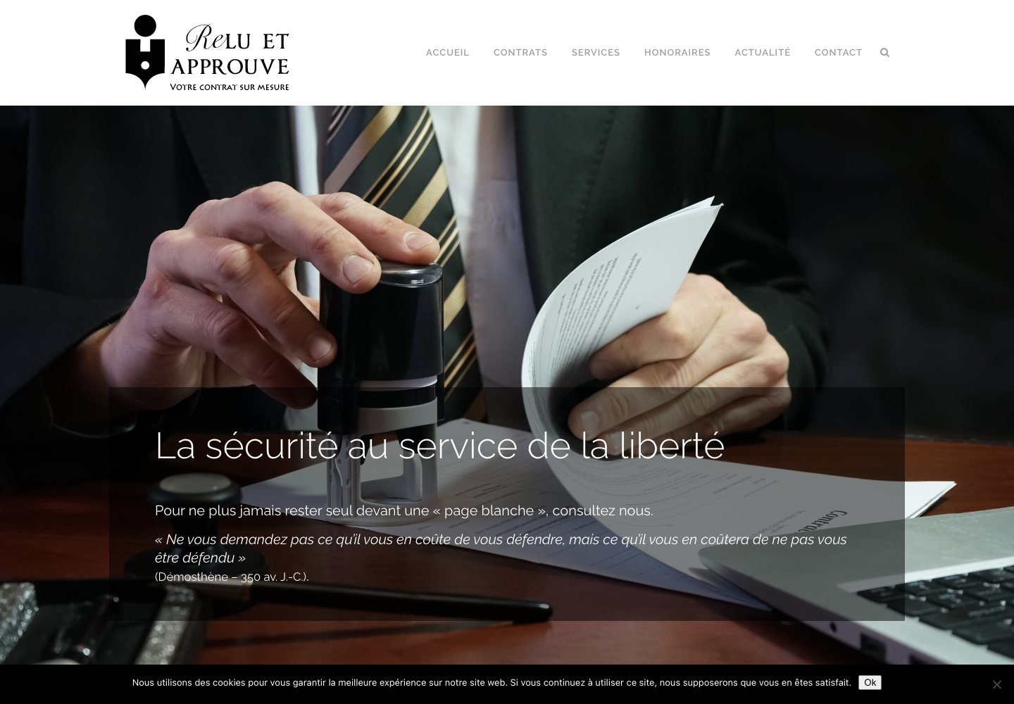 Capture du site Relu et Approuvé
